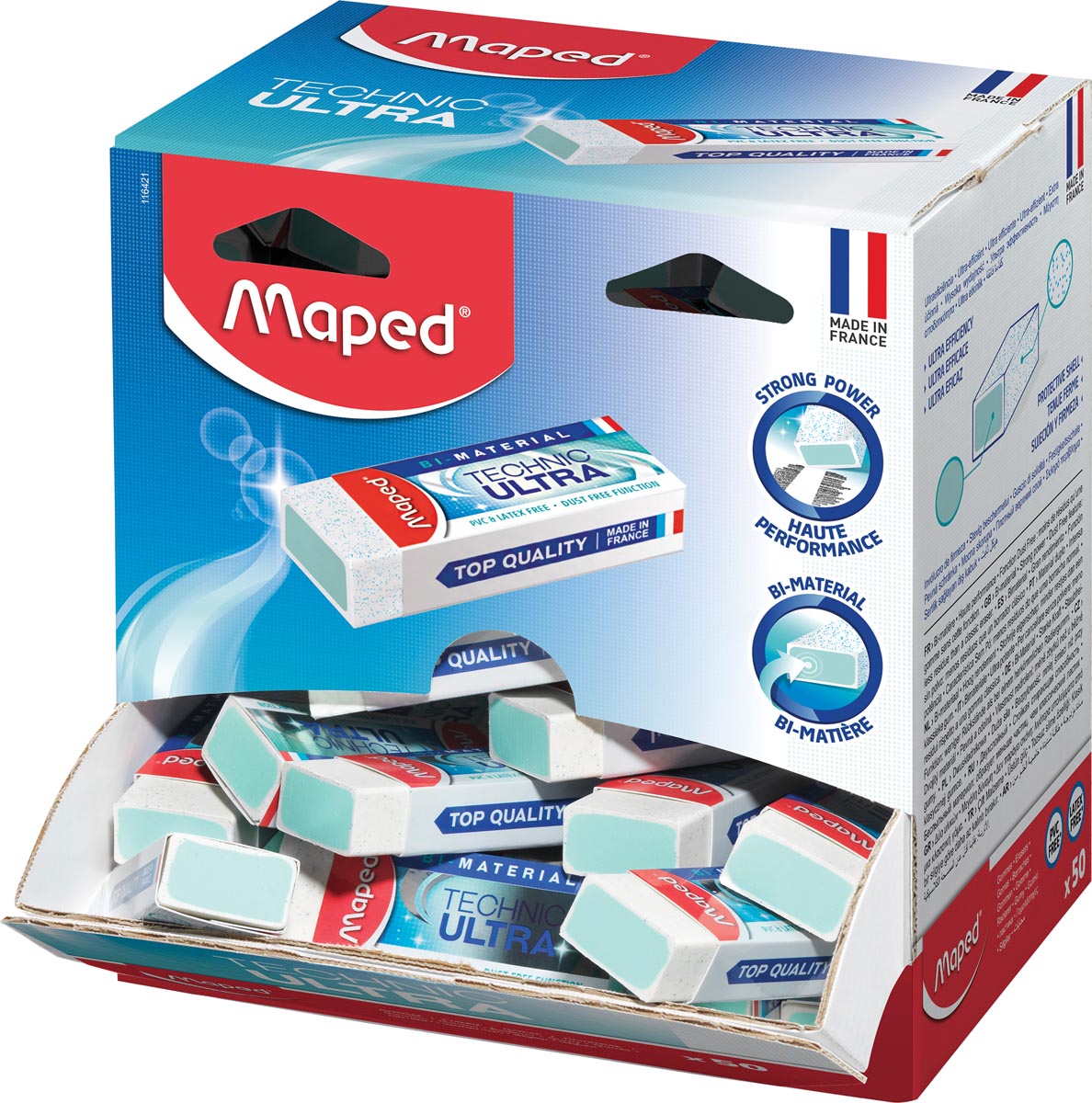 Maped Gom Technic Ultra Ophangbare Dispenserdoos Met 50 Stuks huismerk kopen in de aanbieding Maped Gom Technic Ultra Ophangbare Dispenserdoos Met 50 Stuks huismerk kopen in de aanbieding