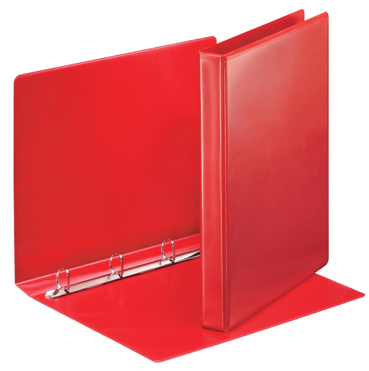 Esselte personaliseerbare ringmap, rug van 3,8 cm, 4 D-ringen van 20 mm, rood afbeelding