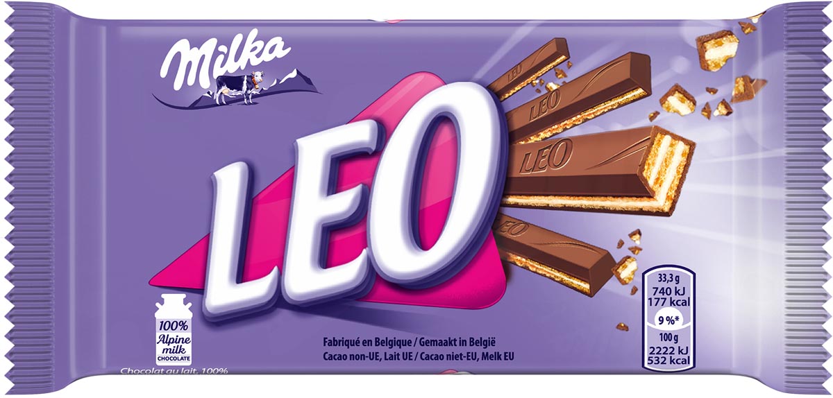 Milka Leo melkchocoladereep, 33 g afbeelding