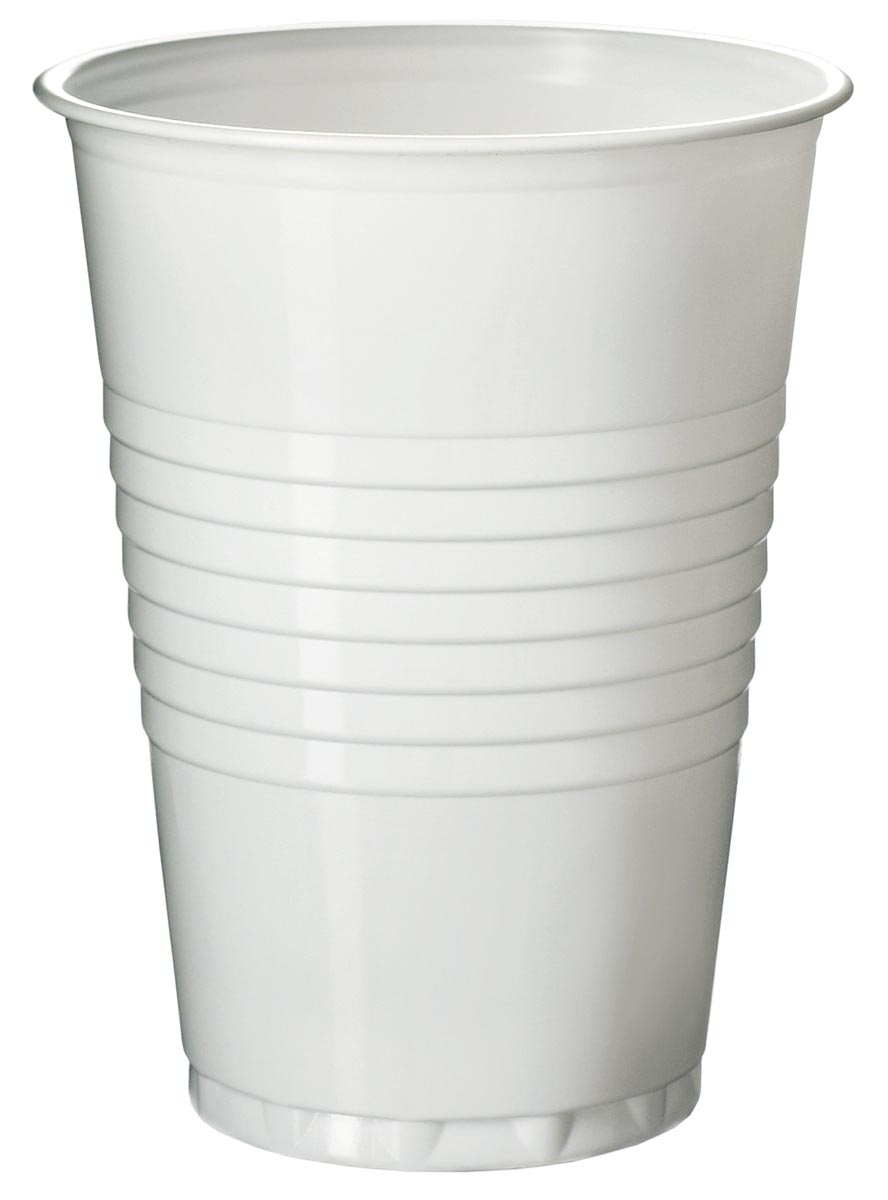 Automaatbeker uit polystyreen voor warme dranken, 180 ml, wit, pak van 100 stuks Automaatbeker uit polystyreen voor warme dranken, 180 ml, wit, pak van 100 stuks