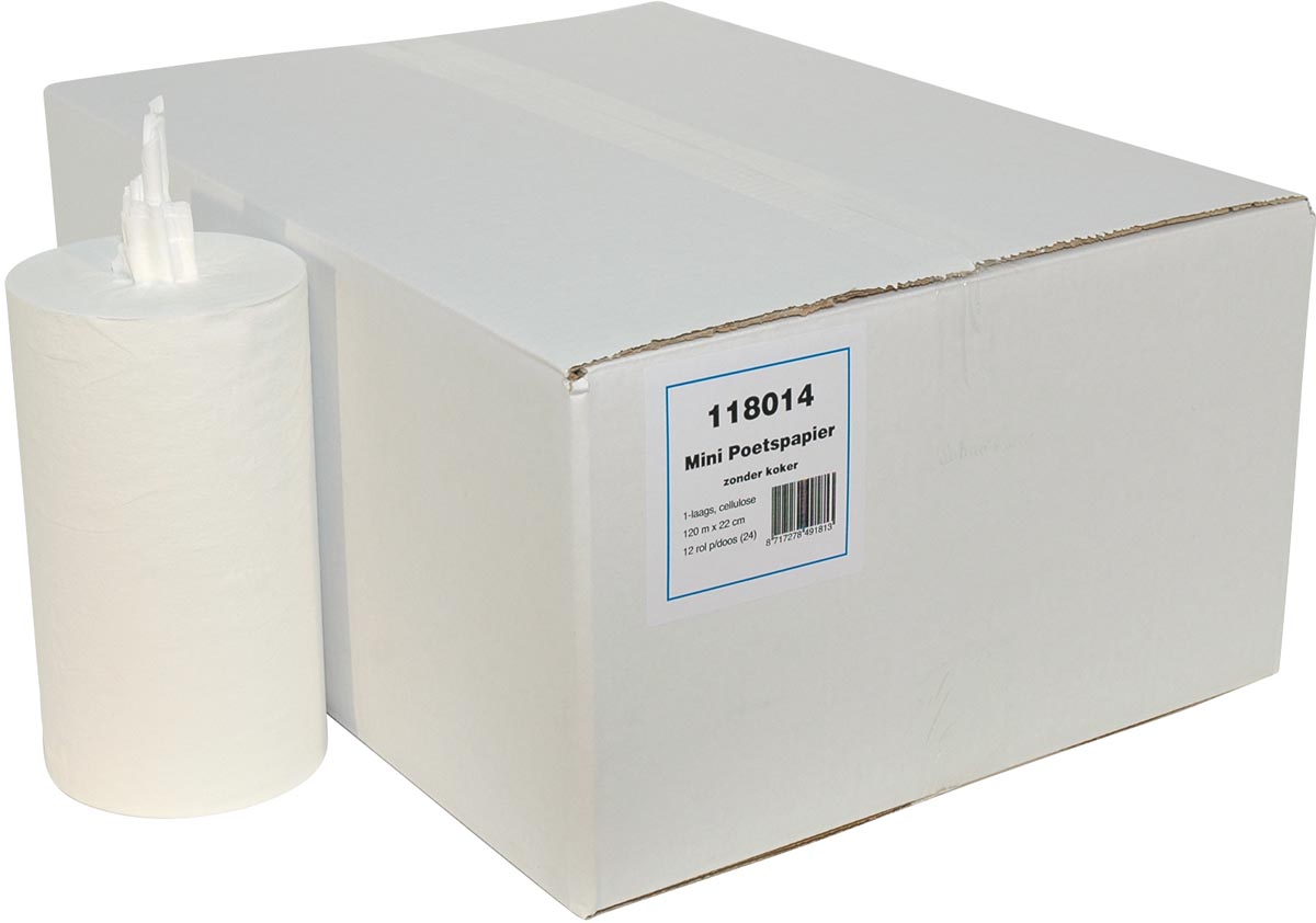 Europroducts handdoekrol Mini, 1-laags, doos van 12 stuks Europroducts handdoekrol Mini, 1-laags, doos van 12 stuks