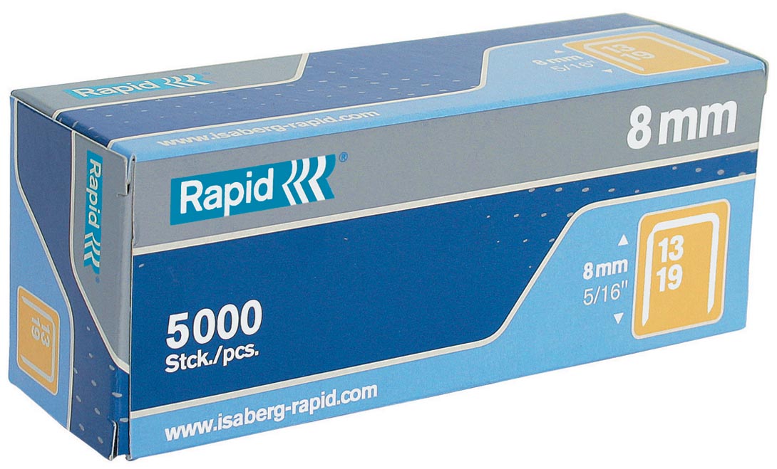 Rapid nietjes 13/8, gegalvaniseerd, doos van 5.000 nietjes afbeelding