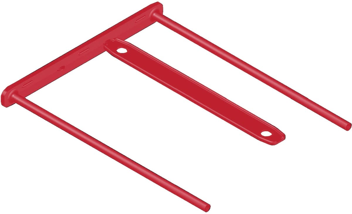Bankers Box archiefbinder D-clip, doos van 100 stuks, rood afbeelding