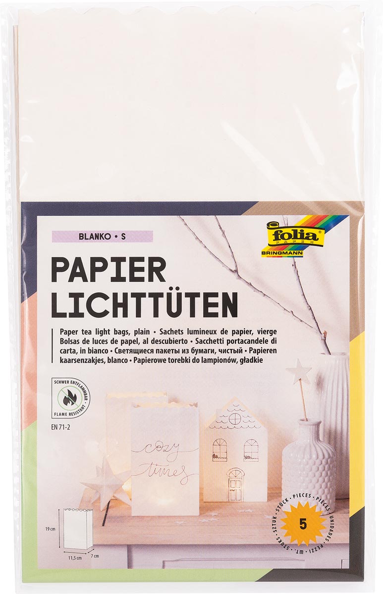 Folia Lichtzak ft 19 x 11,5 x 7 cm, neutraal afbeelding