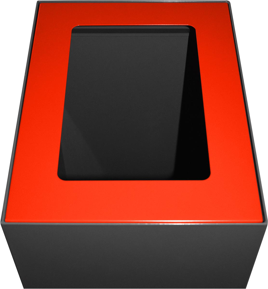 V-Part top voor modulaire afvalbak 60 l, rood afbeelding