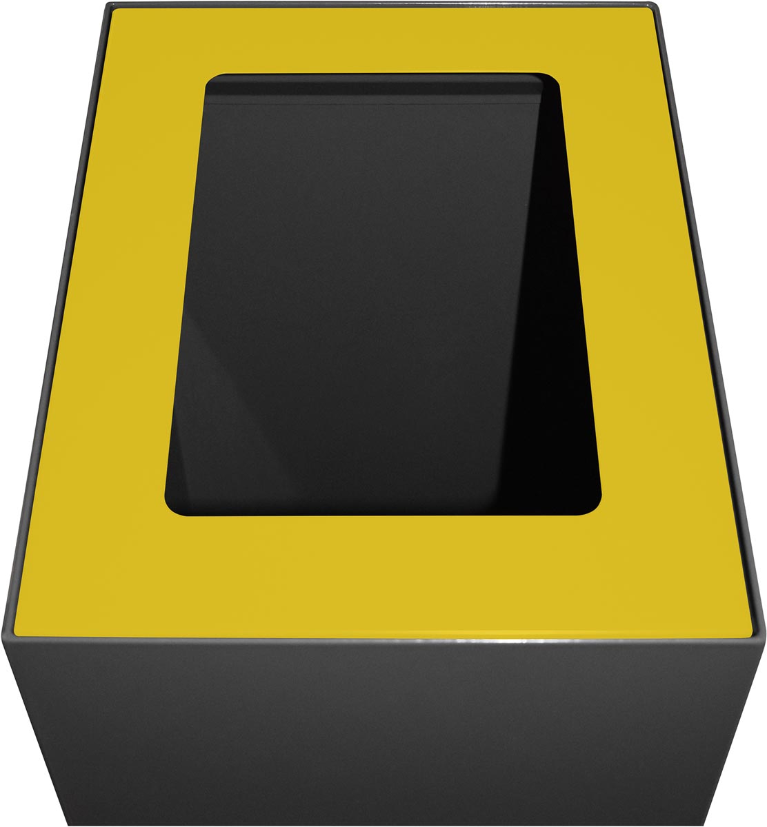V-Part top voor modulaire afvalbak 60 l, geel afbeelding