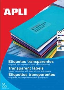 Etiquettes transparentes