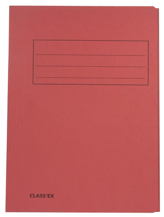 Class&apos;ex dossiermap, 3 kleppen ft 23,7 x 32 cm (voor ft A4), kers afbeelding