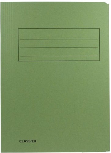 Class'ex dossiermap, 3 kleppen ft 23,7 x 32 cm (voor ft A4), groen