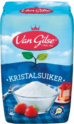 Van Gilse kristalsuiker, pak van 1 kg Van Gilse kristalsuiker, pak van 1 kg