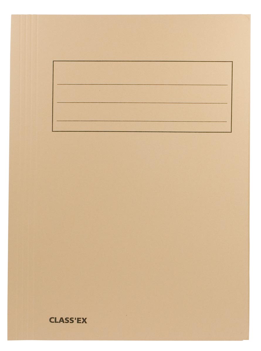 Class&apos;ex dossiermap, 3 kleppen ft 23,7 x 32 cm (voor ft A4), gems afbeelding