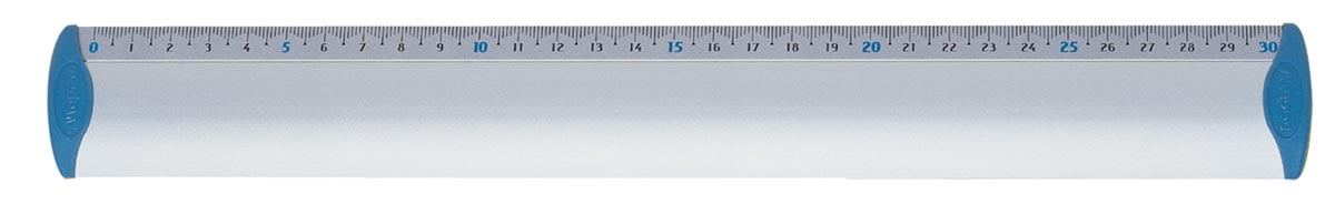 Maped lat uit geanodiseerd aluminium 30 cm afbeelding
