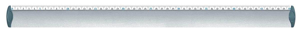 Maped lat uit geanodiseerd aluminium 50 cm