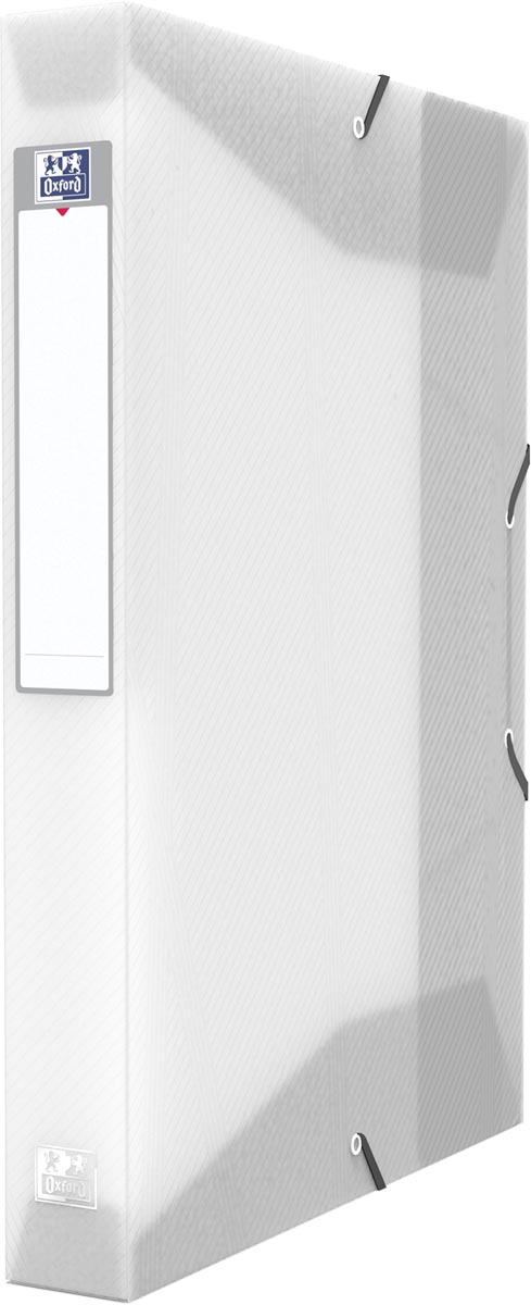 OXFORD Hawaï elastobox, formaat A4, uit PP, rug van 4 cm, transparant