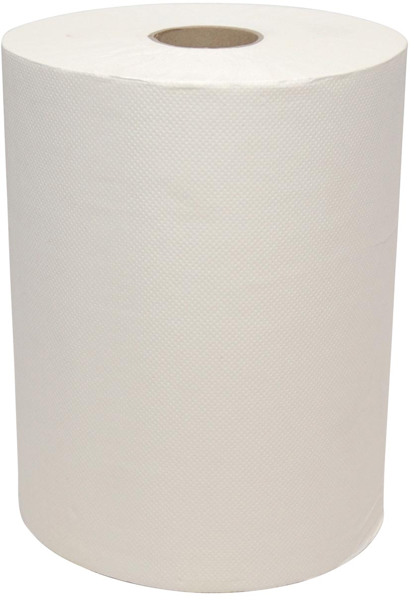 Europroducts handdoekrol Euro Mini Matic CEL 2-laags, 165 meter x 18,3 cm, wit, pak van 6 rollen