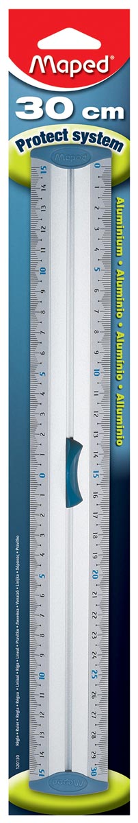 Maped lat Aluminium, dubbele graduatie, 30 cm afbeelding