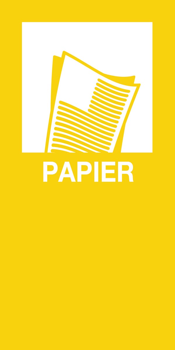 V-Part magneetsticker PAPIER, geel afbeelding