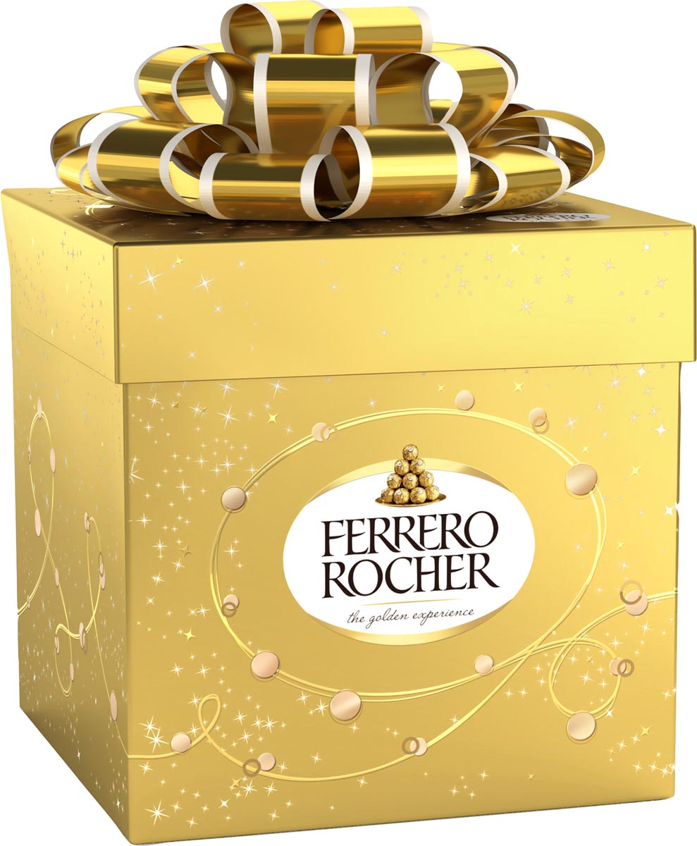 Ferrero Rocher - Cube Groot (18 Ferrero Rochers in een doosje - 225 gram - 10.5cmx10.5cmx10.8cm)