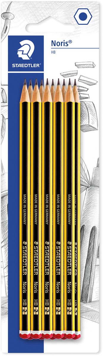 Staedtler grafietpotlood Noris HB, blister van 10 stuks afbeelding