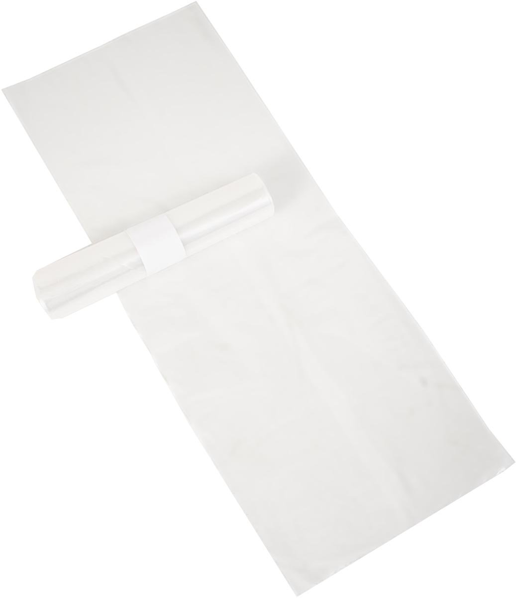 Vuilniszak ft 60 x 80 x 0.02 cm, transparant, HDPE, 20 x rol van 20 stuks