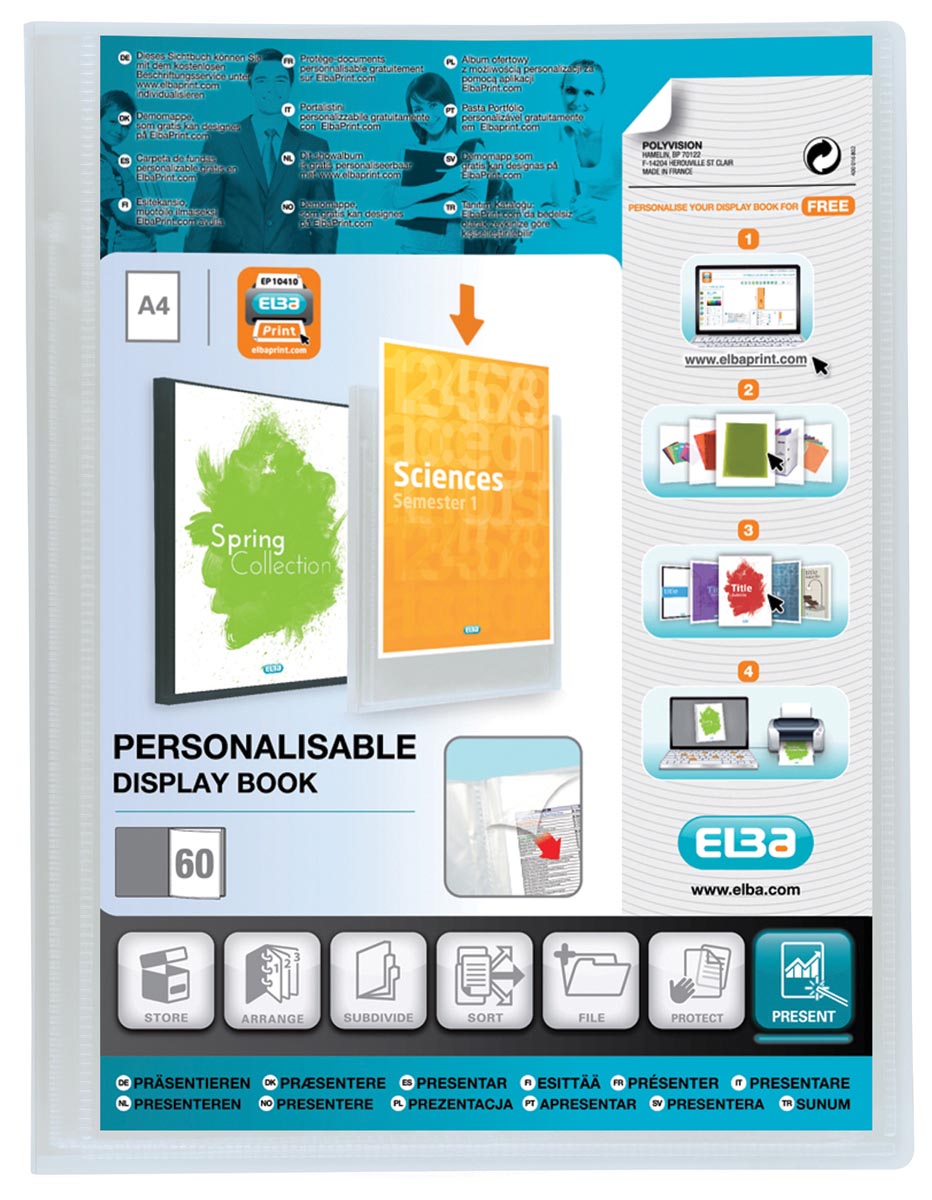 Elba Showalbum Polyvision 60 Tassen Transparant huismerk kopen in de aanbieding