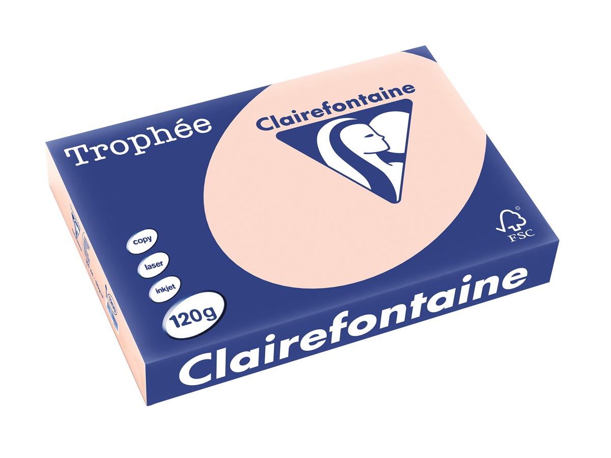 Clairefontaine TrophÃÂ©e Pastel gekleurd papier A4 120 g 250 vel zalm