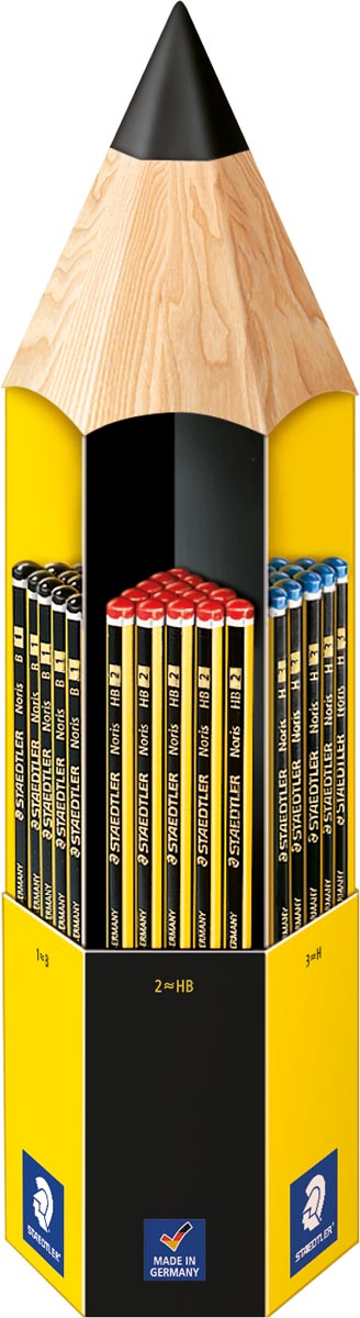 Staedtler Noris 120 hoog kwalitatief potlood, display van 90 grafietpotloden Staedtler Noris 120 hoog kwalitatief potlood, display van 90 grafietpotloden