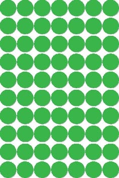 Apli ronde etiketten in etui diameter 19 mm, groen, 560 stuks, 70 per blad