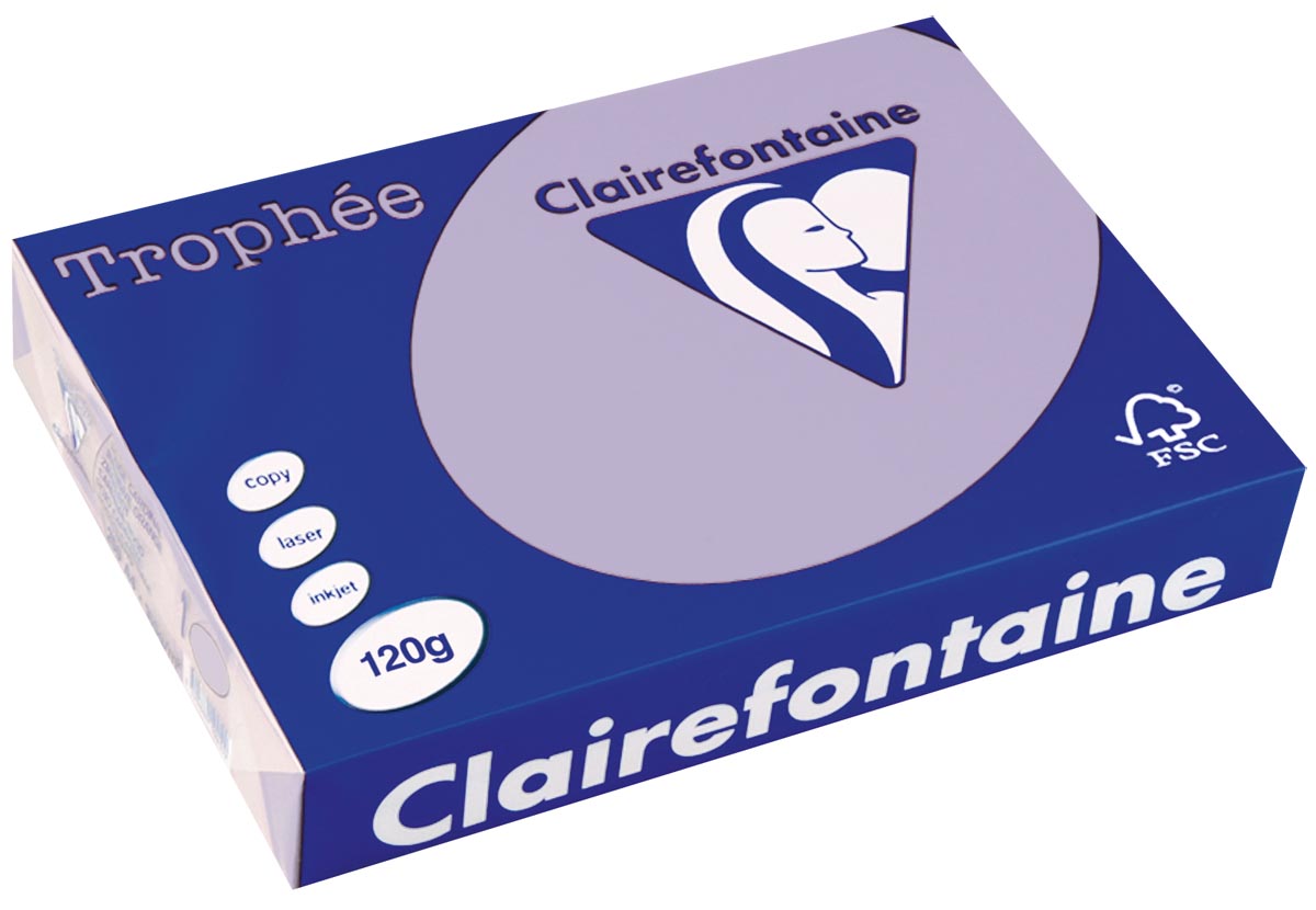 Clairefontaine TrophÃÂ©e Pastel gekleurd papier A4 120 g 250 vel lila