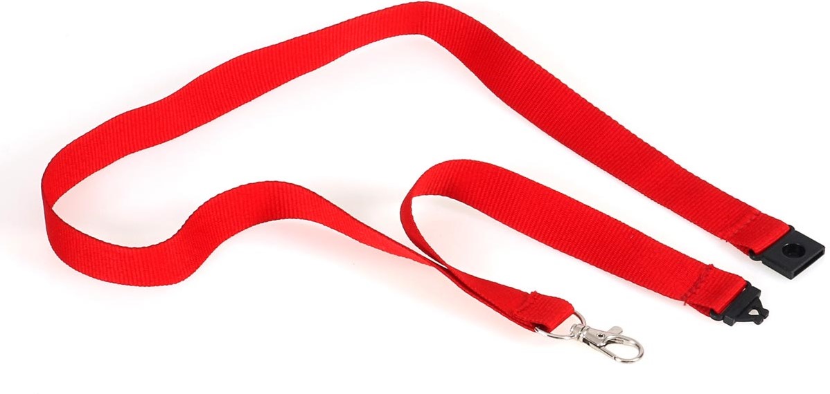 Europel badgekoord, rood, pak van 10 stuks bij VindiQ Office