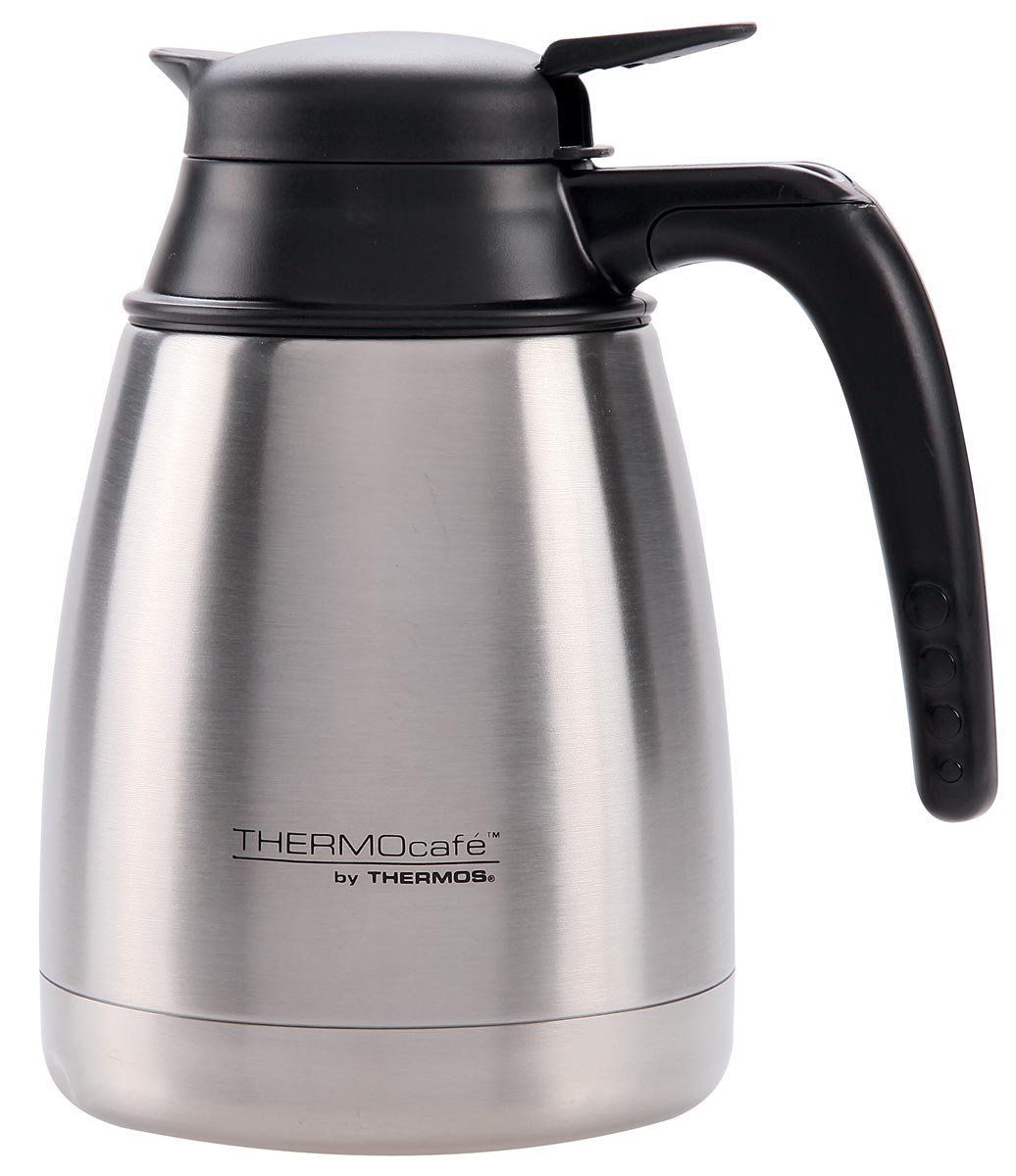 Thermos isoleerkan 1 liter, inox afbeelding