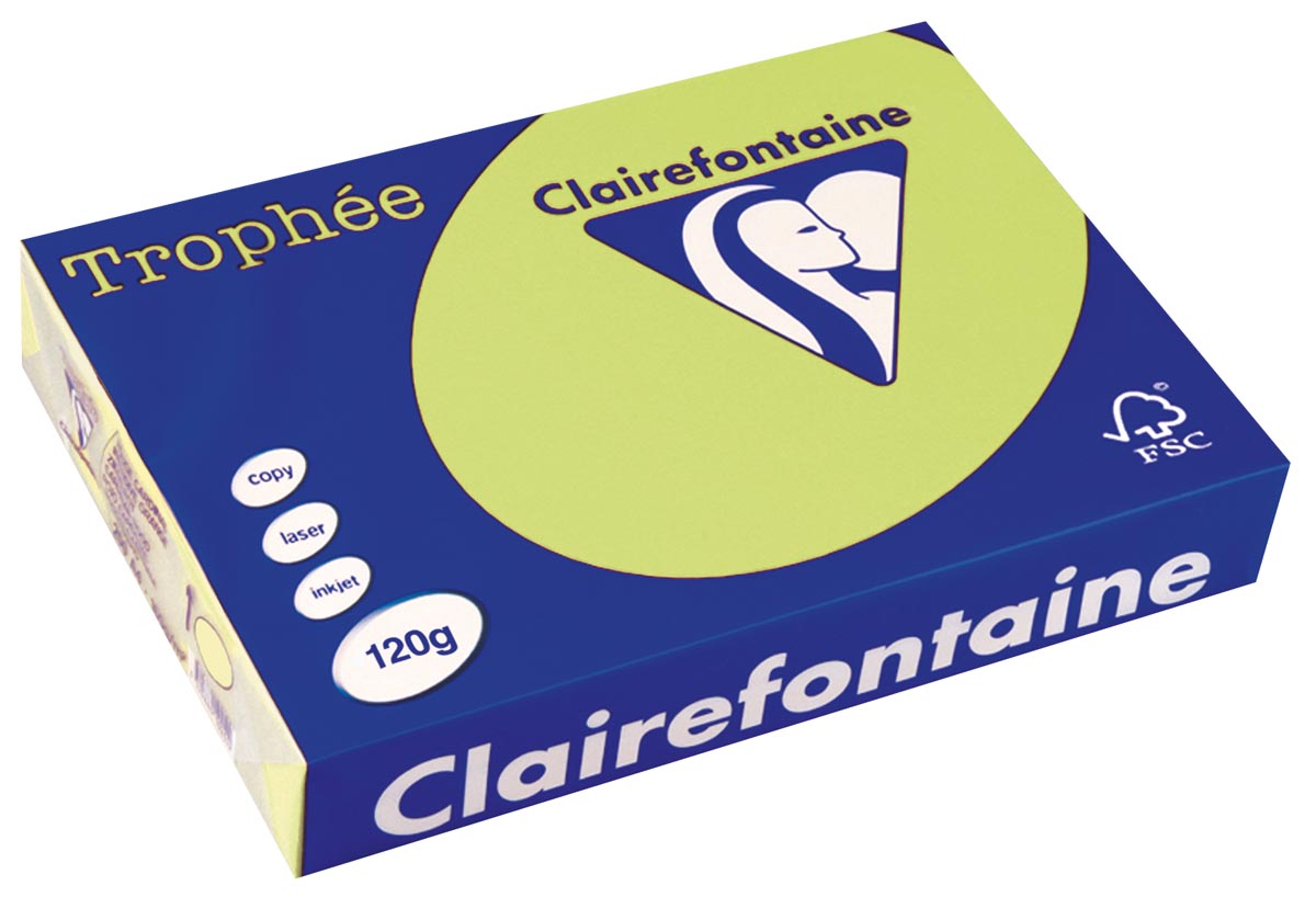 Clairefontaine Trophée Pastel gekleurd papier A4 120 g 250 vel golfgroen