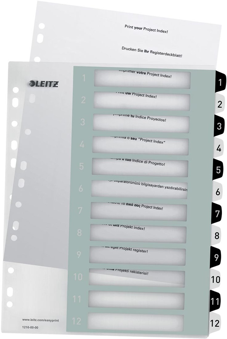 Colour'Breeze Divider Book with 12 Tabs Colour'Breeze Divider Book with 12 Tabs