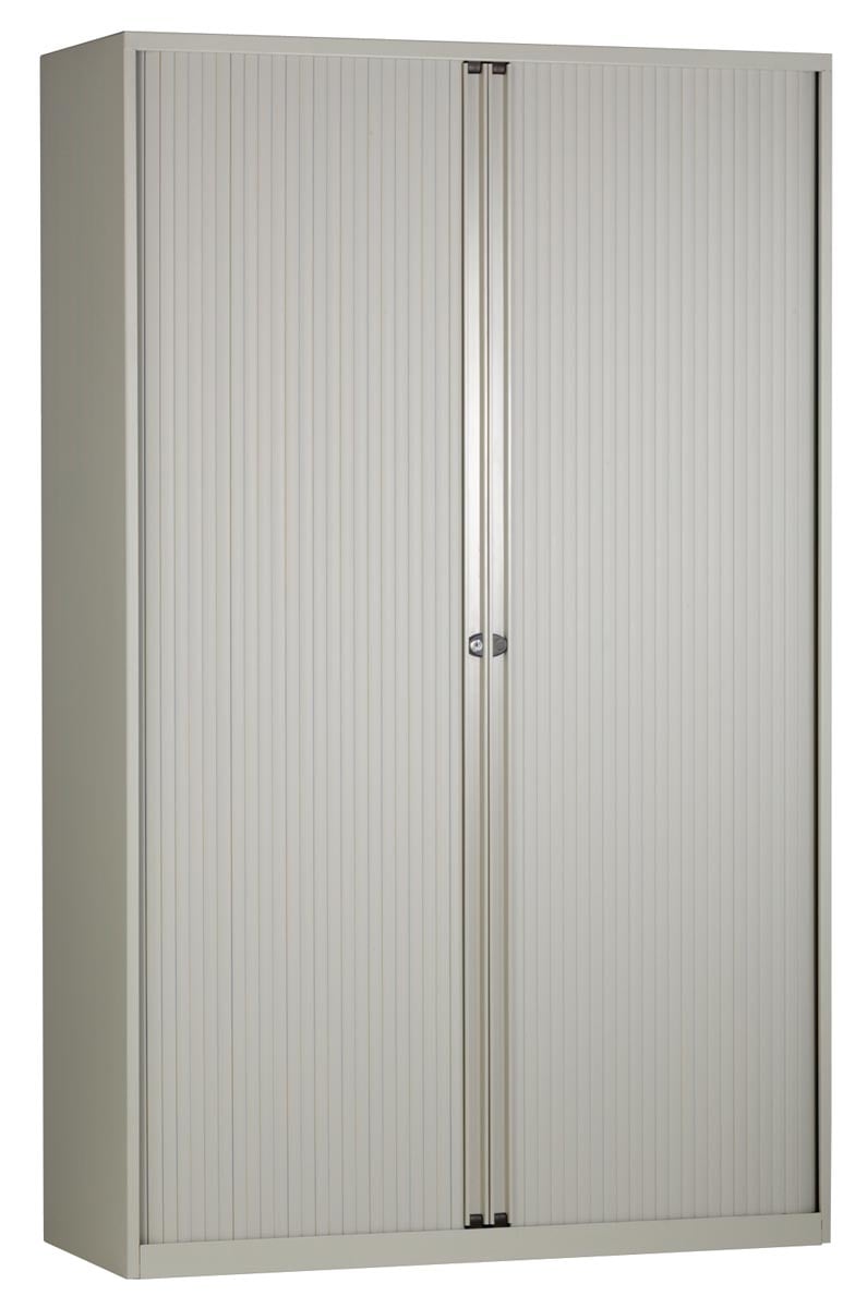 Bisley Roldeurkast Ft 198 X 120 X 43 Cm H X B X D 4 Legborgen Lichtgrijs huismerk kopen in de aanbieding