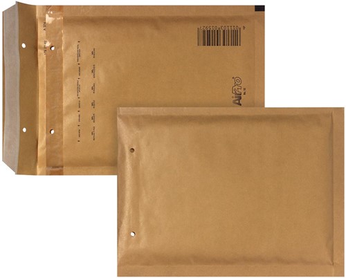 Bong AirPro luchtkussenenveloppen, ft 150 x 215 mm, met stripsluiting, doos van 100 stuks, bruin