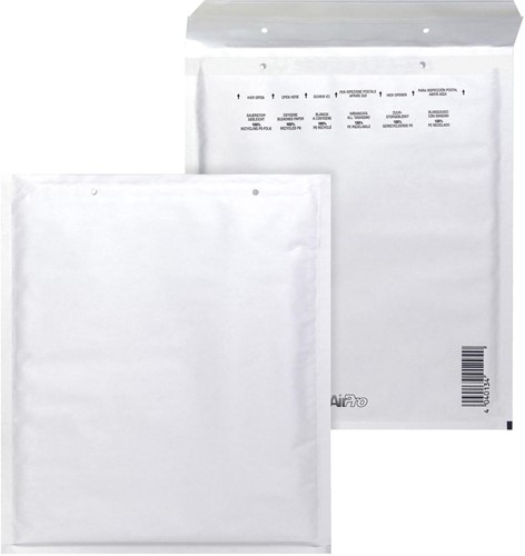 Bong AirPro luchtkussenenveloppen, ft 220 x 265 mm, met stripsluiting, doos van 100 stuks, wit