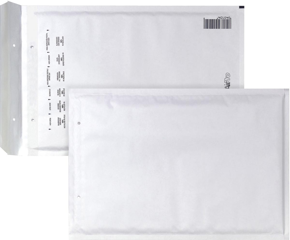 Bong AirPro luchtkussenenveloppen, ft 220 x 340 mm, met stripsluiting, doos van 100 stuks, wit afbeelding