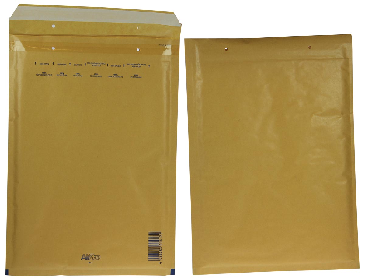 Lot De 100 Enveloppes Bulles Kraft Blanches F/6 - 220x340mm - Protection Pro Pour Envois Fragiles