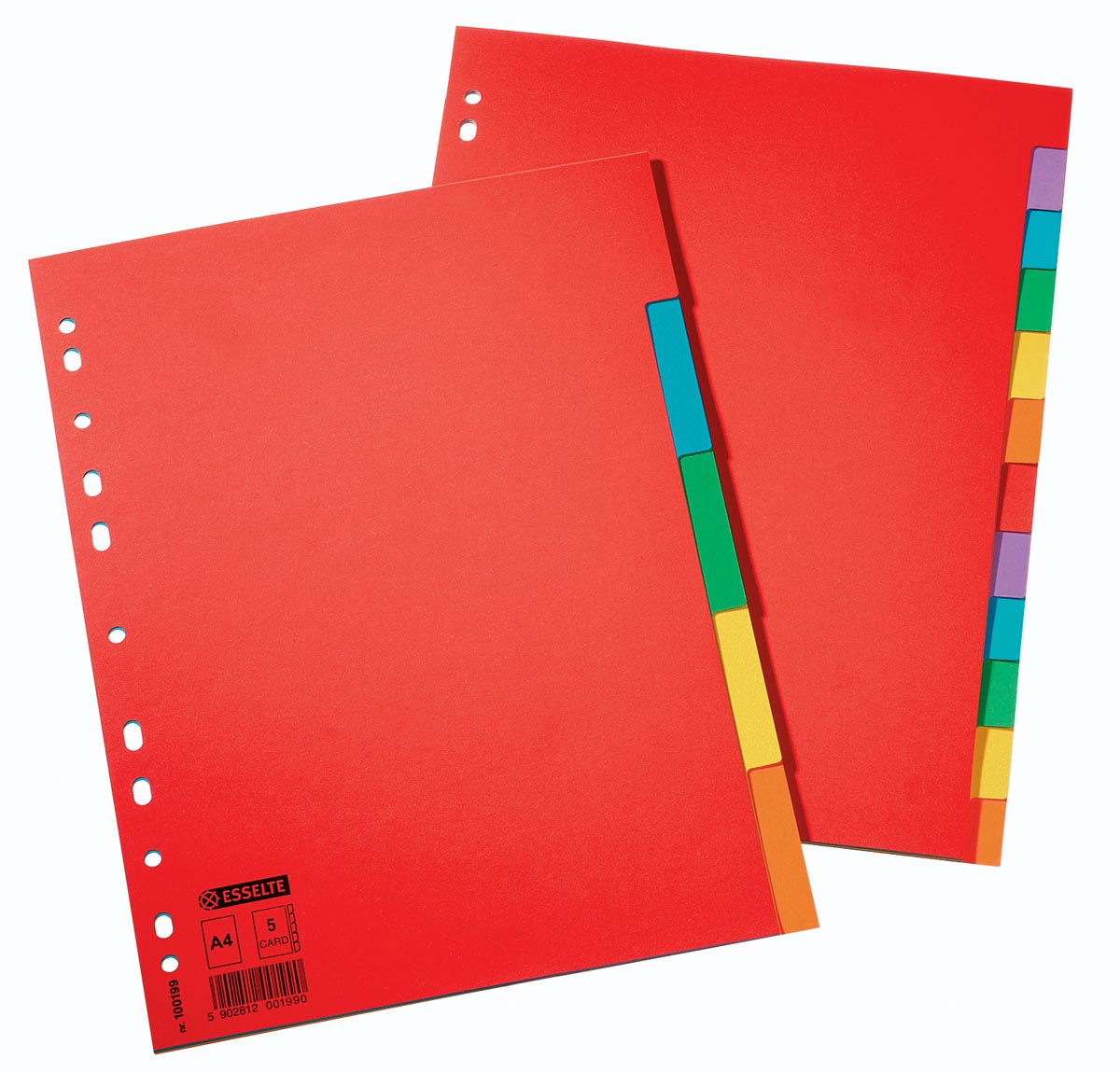 Esselte tabbladen 12 tabs, karton van 220 g/m² afbeelding