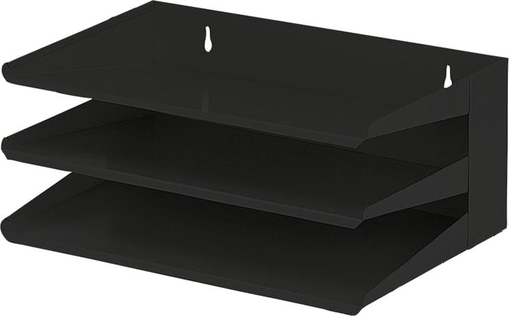 V-Part sorteerrek, 3delig, zwart, Ft 380 mm x 250 mm x 160 mm (B x L x H) afbeelding