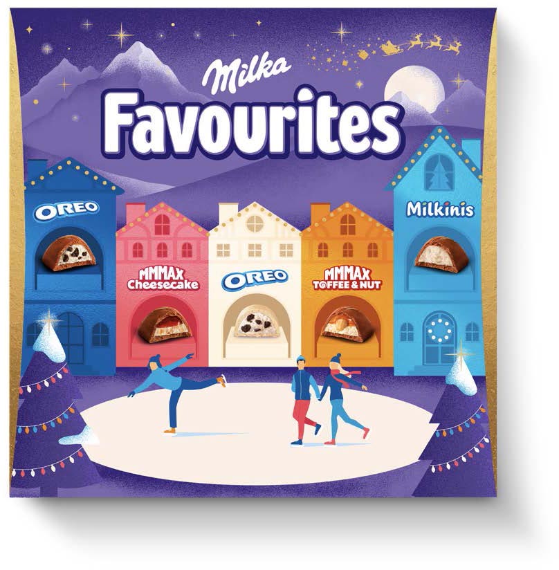 Milka chocolade adventskalender Favourites doos van 206 g