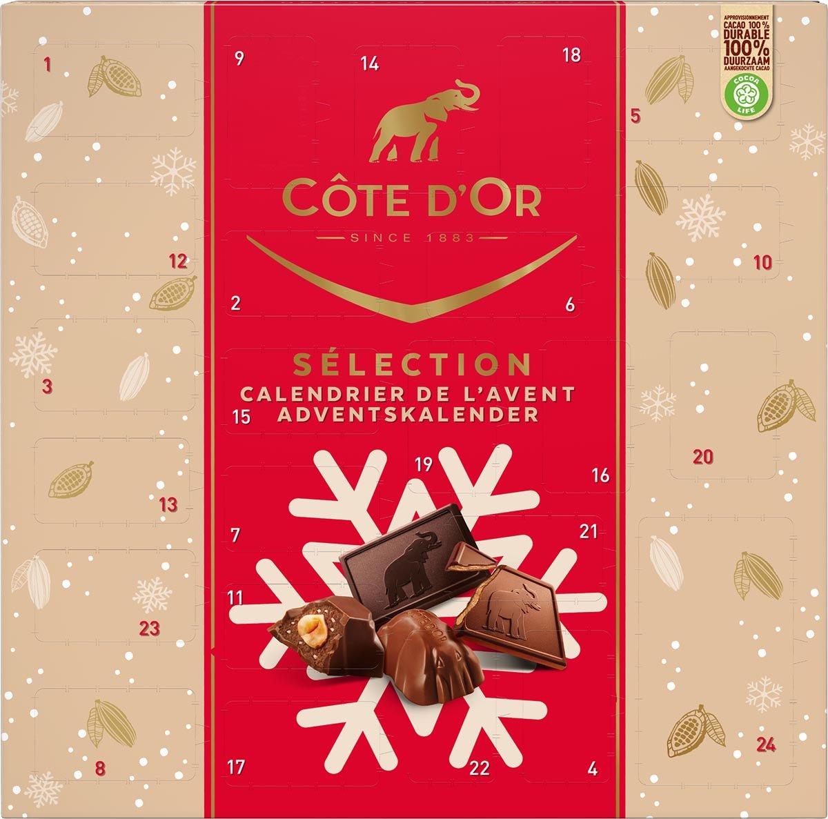 Côte d'Or chocoladecadeau Adventskalender 235g