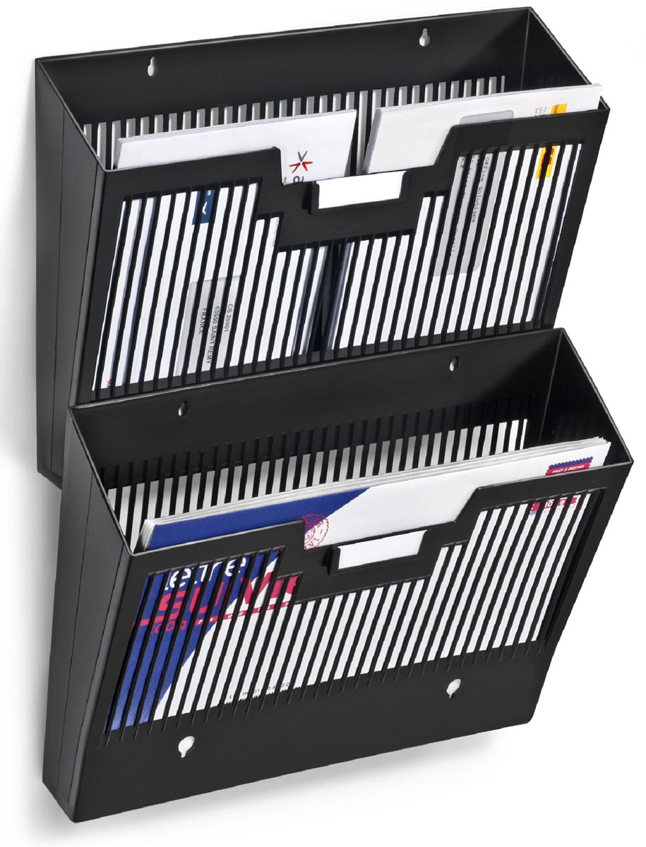 CEP First wandfolderhouder horizontaal, 1 vak, zwart afbeelding