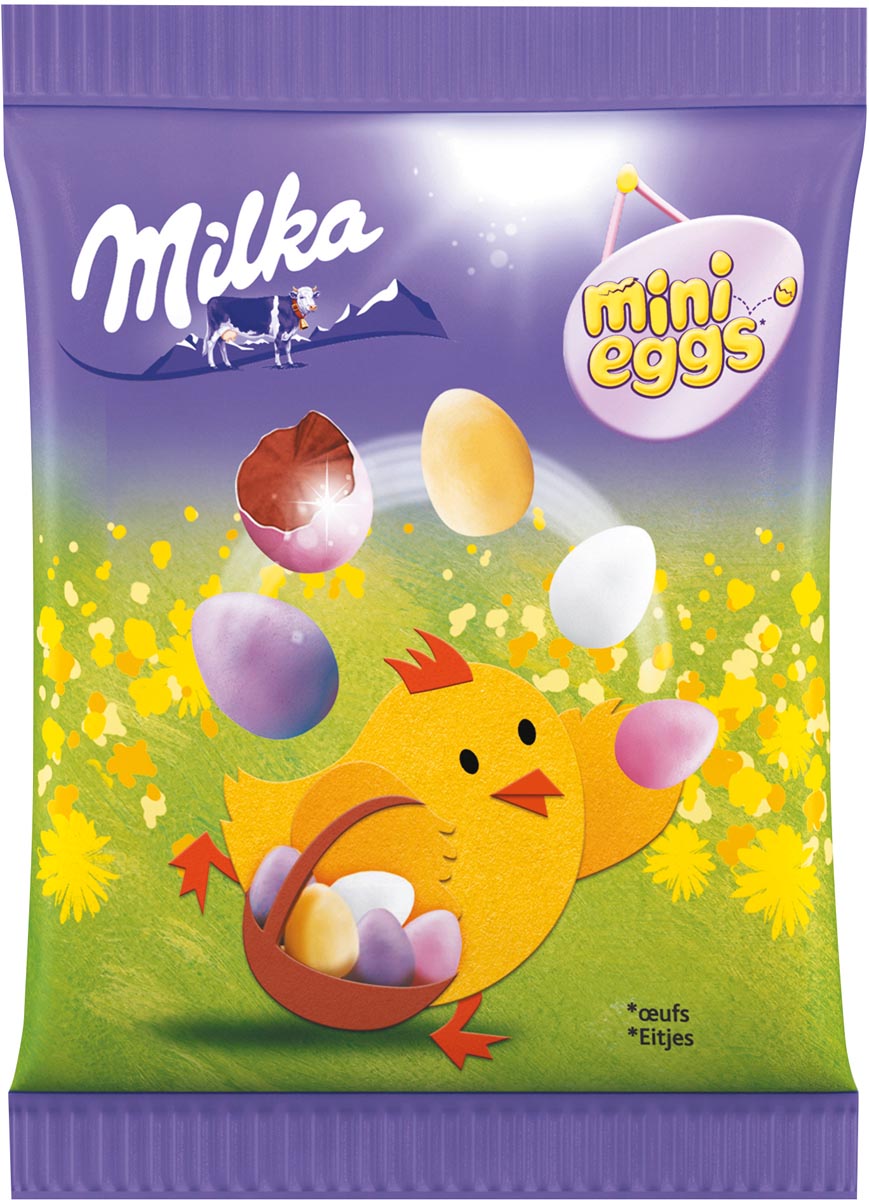 Milka zakje met mini eitjes, 100 gr