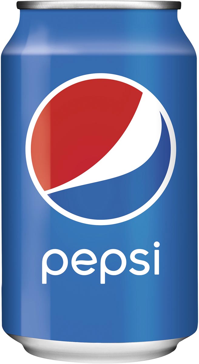 Pepsi frisdrank, regular, blik van 33 cl, pak van 24 stuks