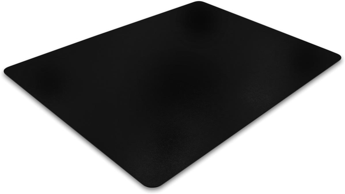 Maison Tapis De Protection De Sol En Vinyle Sans Phtalates - 116 X 150 Cm, Noir, Pour Sols Durs, Maison Et Bureau Protection Sol Bureau