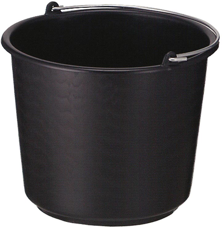 Emmer 12 Liter Zwart huismerk kopen in de aanbieding