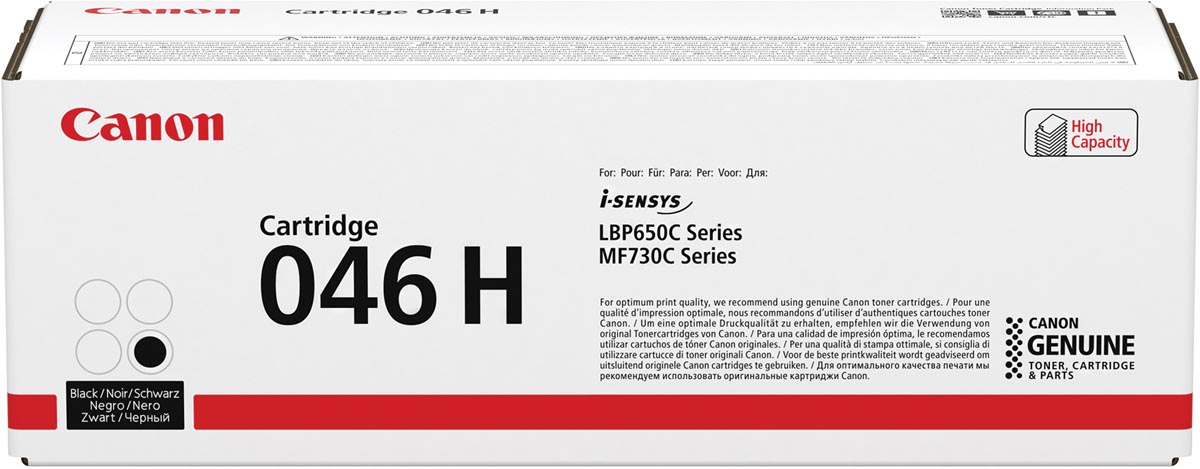 Canon toner 046 H, 6.300 pagina's, OEM 1254C002, zwart