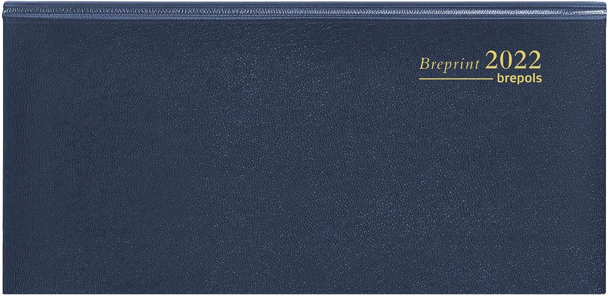 Brepols agenda Breprint Lima 6-talig, blauw, 2022 Brepols agenda Breprint Lima 6-talig, blauw, 2022