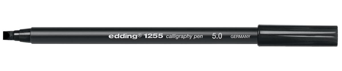 Edding kalligrafiepen e-1255 5,0 mm zwart